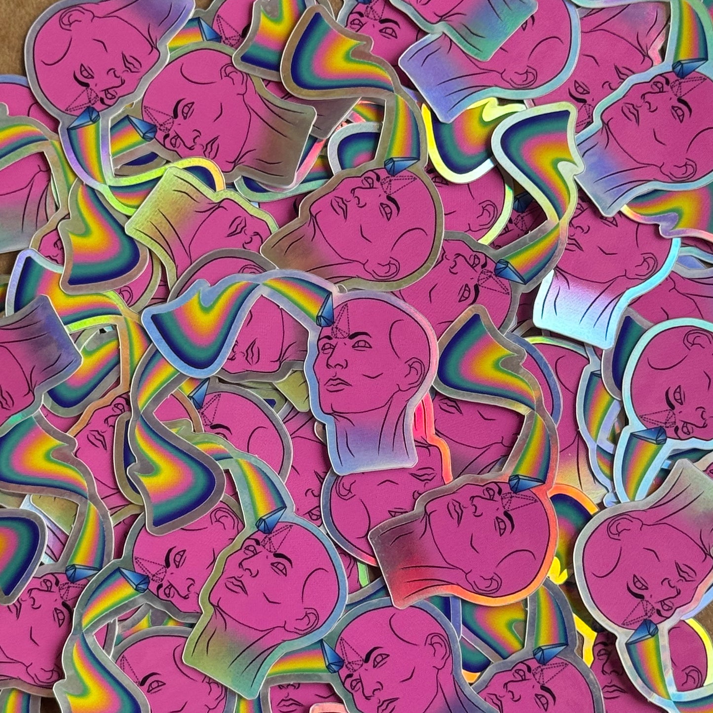 Forehead Crystal Power Holographic Sticker